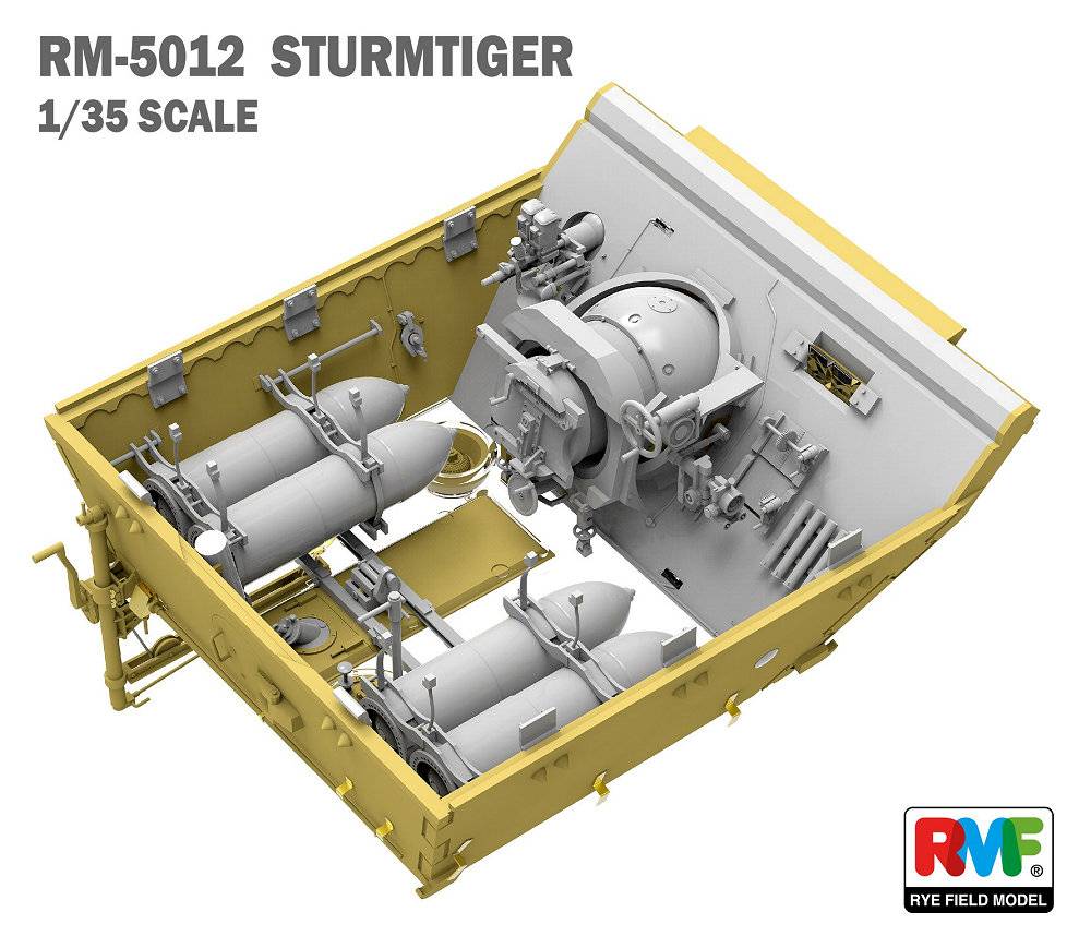 Sturmmörser Tiger RM61 L/5,4 / 38 cm With Full Interior – Image 5