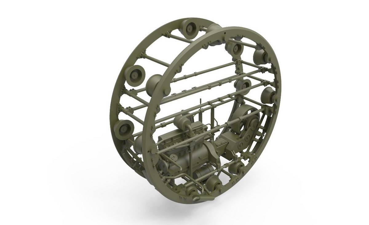 SOVIET BALL TANK “Sharotank” INTERIOR KIT – Image 13