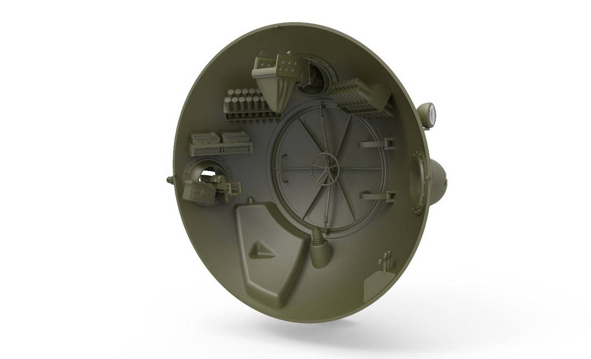 SOVIET BALL TANK “Sharotank” INTERIOR KIT – Image 14