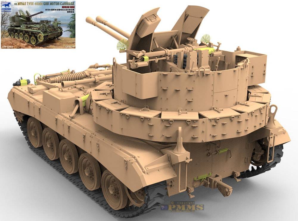 US M19A1 Twin 40 MM Gun Motor Carriage Korean War – Image 4