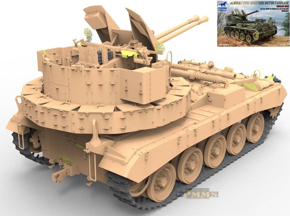 US M19A1 Twin 40 MM Gun Motor Carriage Korean War – Image 5