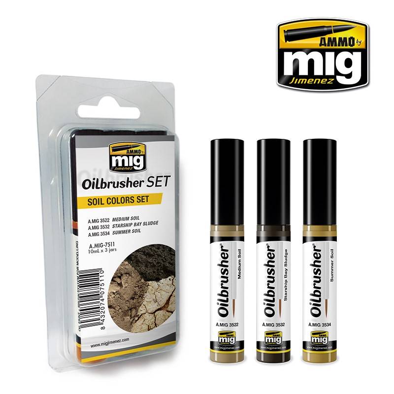 OILBRUSHER SOIL COLORS SET