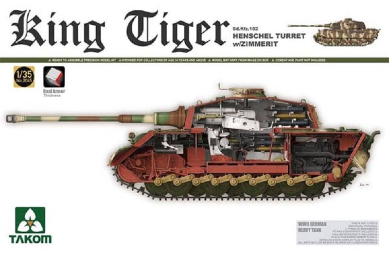 SdKfz. 182 King Tiger Henschel Turret w/Zimmerit w/New Track Parts