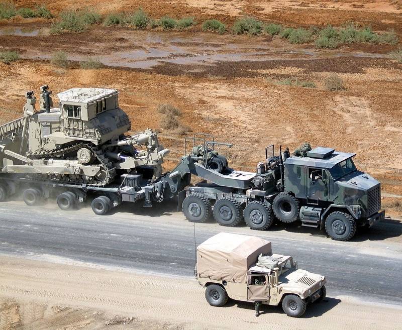 M1070 & M1000 w/D9R U.S. 70 Ton Tank Transporter w/Bulldozer – Image 3