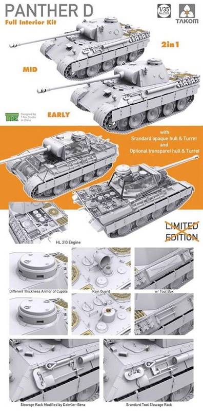 Panther Ausf. D 2in1 Mid/Early Full Interior Kit – Image 3