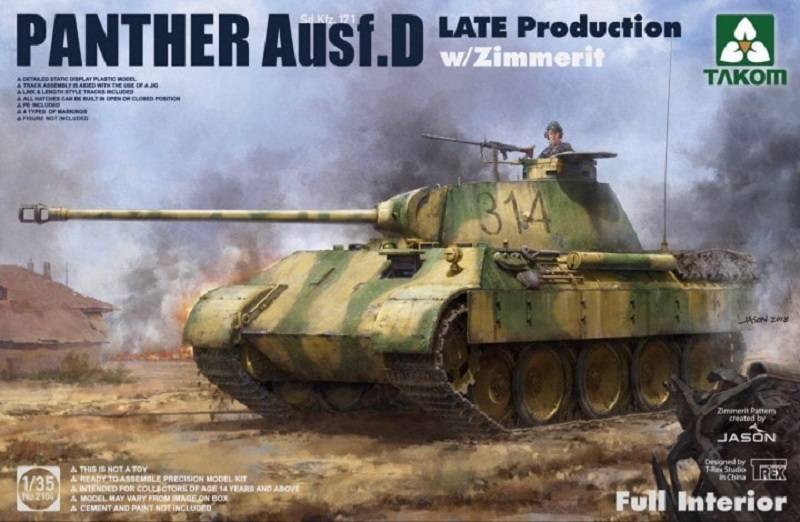 Panther Ausf. D Late Production w/ Zimmerit Full Interior Kit
