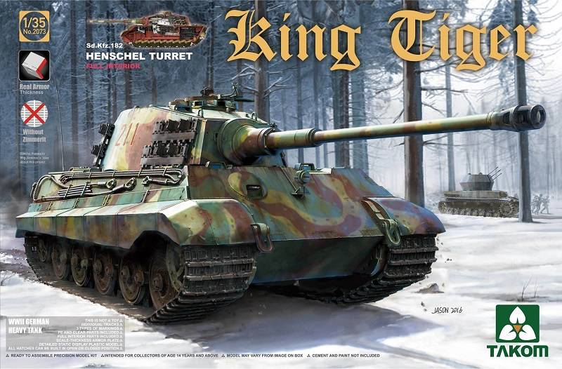 King Tiger Sd.Kfz.182 HENSCHEL TURRET w/New Track Parts
