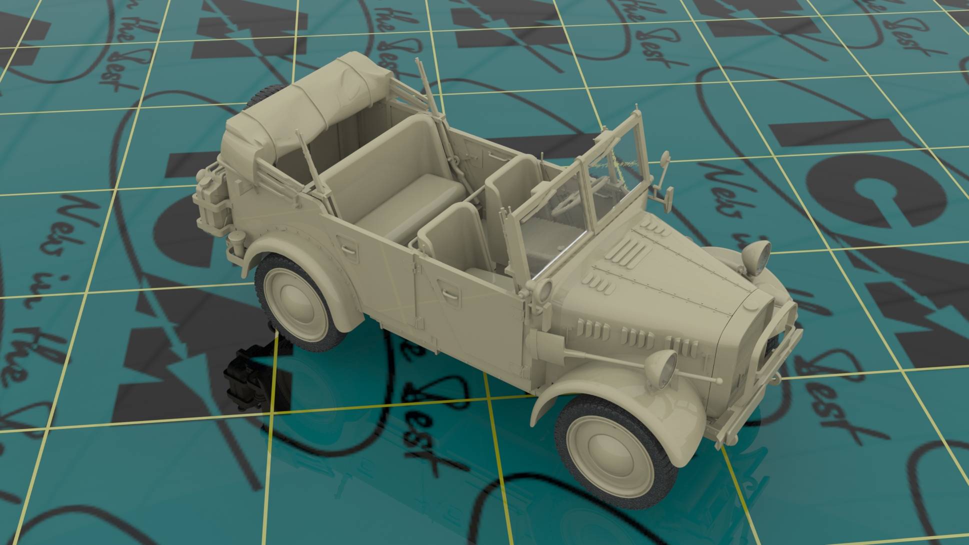 le.gl.Einheits-Pkw Kfz.1 WWII German Light Personnel Car – Image 2