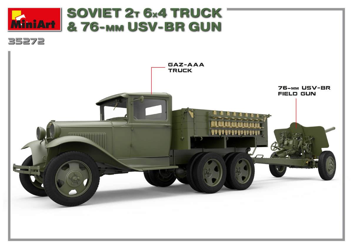 SOVIET 2T 6X4 TRUCK & 76-mm USV-BR GUN – Image 7
