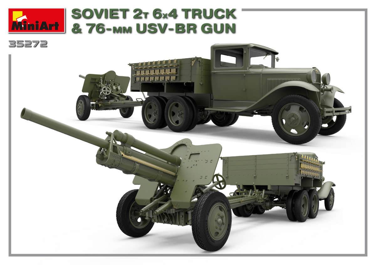 SOVIET 2T 6X4 TRUCK & 76-mm USV-BR GUN – Image 8