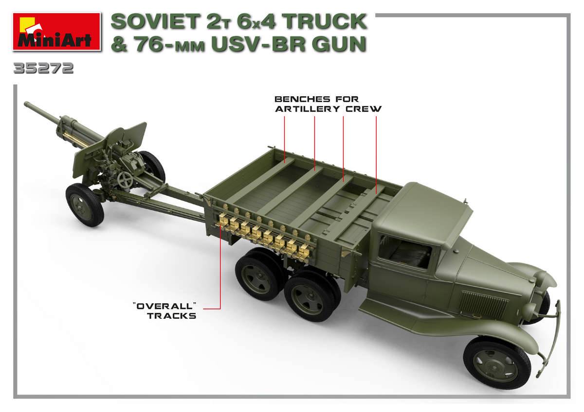 SOVIET 2T 6X4 TRUCK & 76-mm USV-BR GUN – Image 9