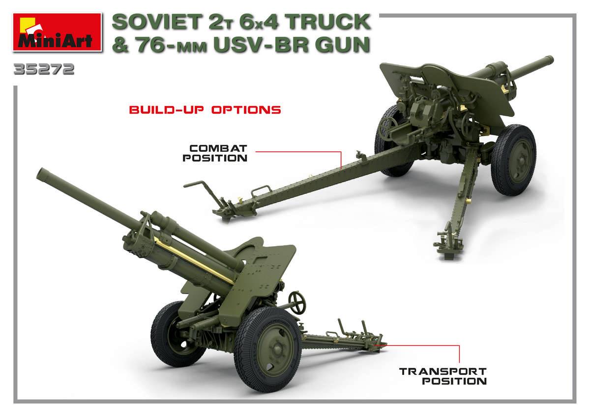 SOVIET 2T 6X4 TRUCK & 76-mm USV-BR GUN – Image 10