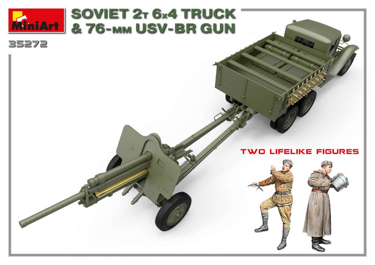 SOVIET 2T 6X4 TRUCK & 76-mm USV-BR GUN – Image 11
