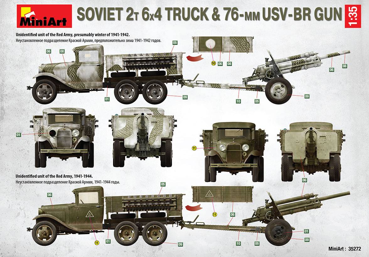 SOVIET 2T 6X4 TRUCK & 76-mm USV-BR GUN – Image 12