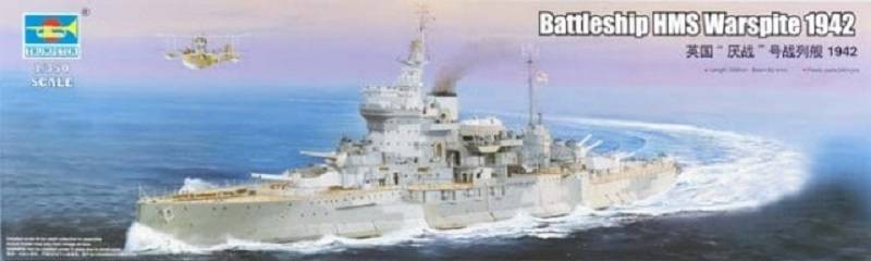 Battleship HMS Warspite 1942