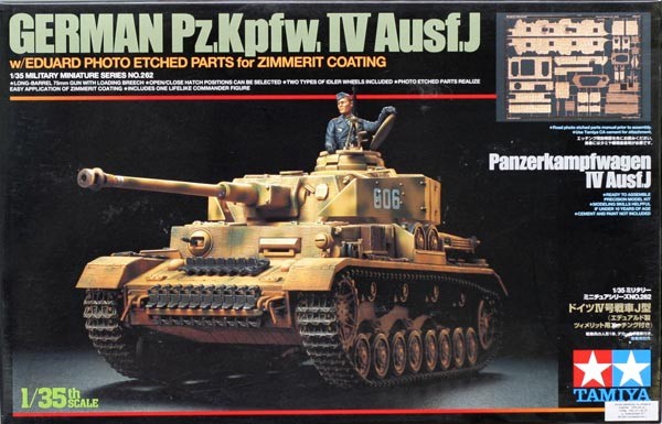 GERMAN Pz.Kpfw. IV Ausf.J W/ EDUARD PHOTO ETCHED PARTS for ZIMMERIT COATING