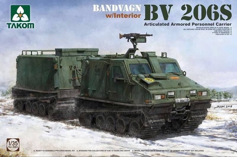 Wagon à chenilles BV 206S - Véhicule blindé de transport de troupes articulé