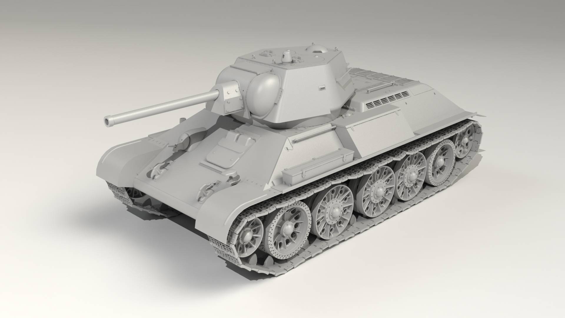 Pz.Kpfw. T-34-747(r) WWII German Medium Tank – Image 2