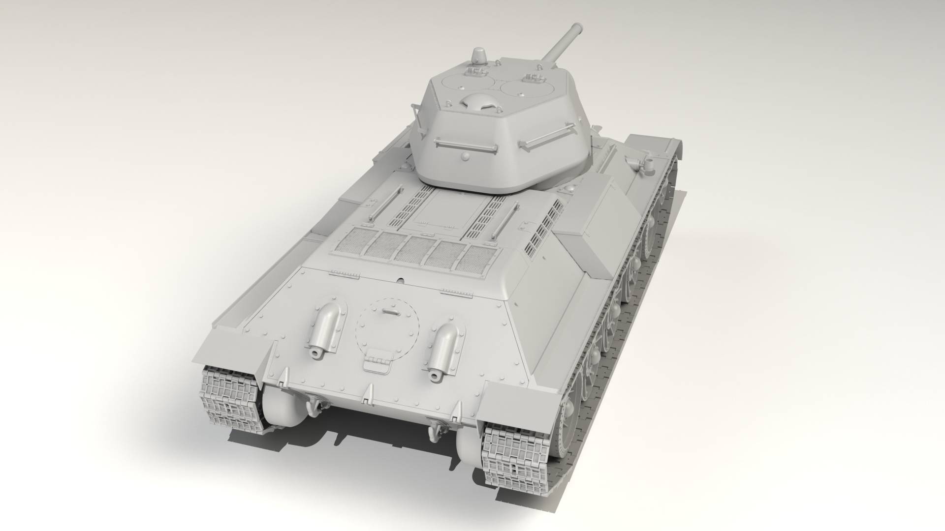 Pz.Kpfw. T-34-747(r) WWII German Medium Tank – Image 3
