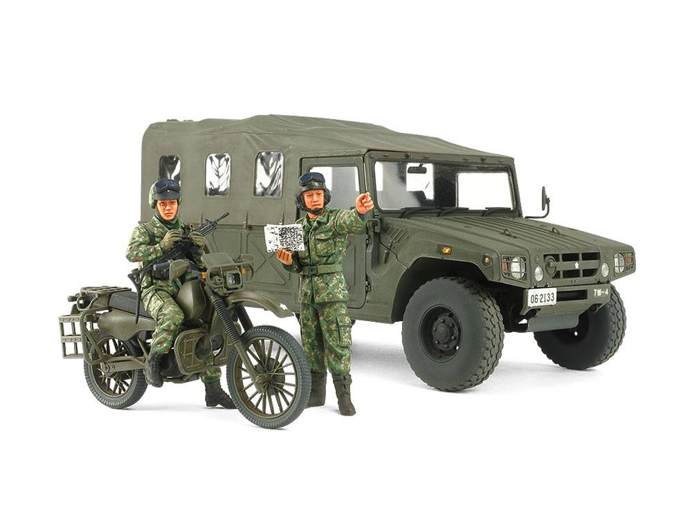 JGSDF Reconnaissance Motorcycle & High Mobility Vehicle Set – Image 2