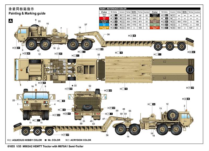 M983A2 HEMTT Tractor with M870A1 Semi-Trailer – Image 4