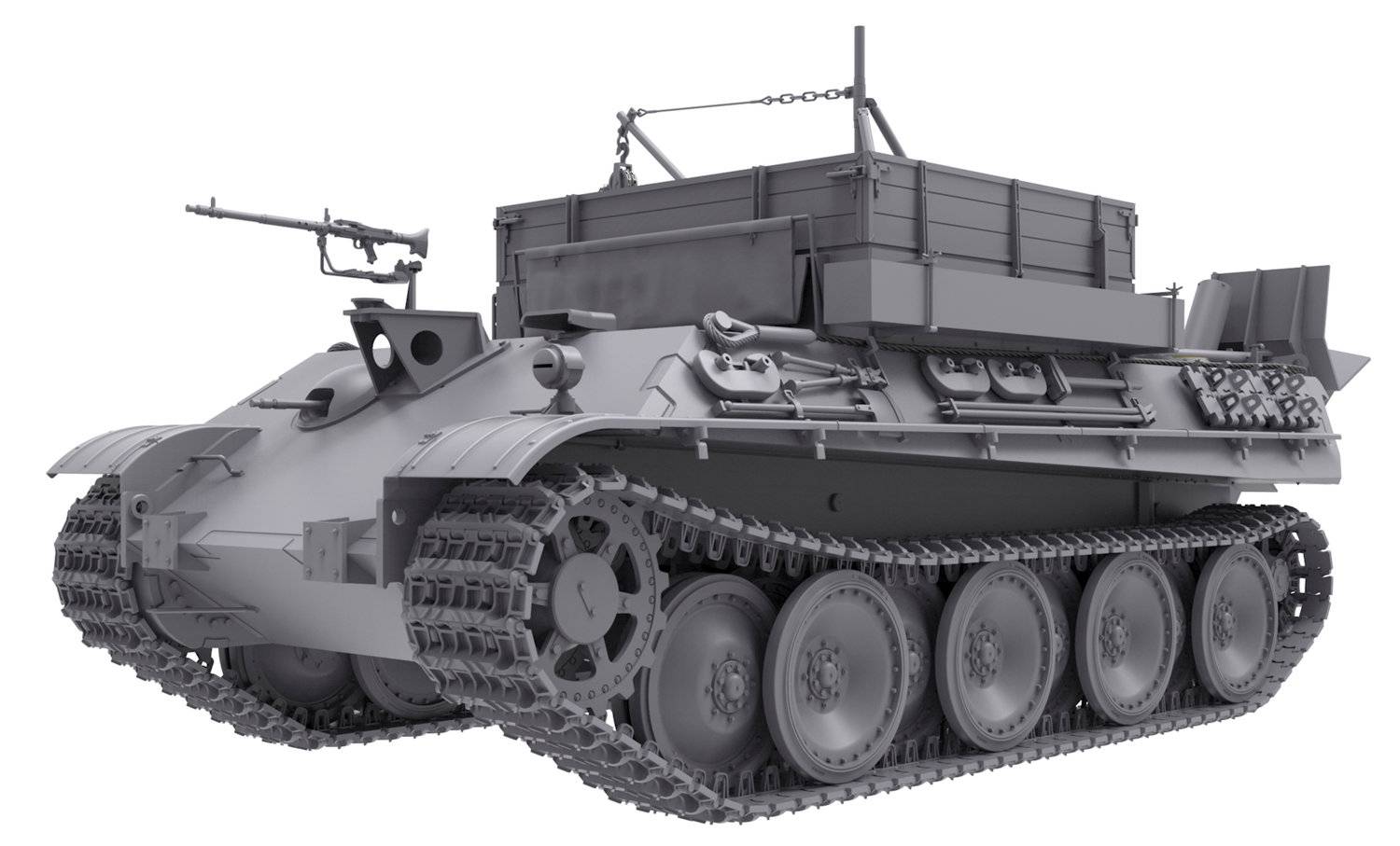 Bergepanther Ausf.G German Armored Recovery Vehicle Sd.Kfz.179 w/full interior – Image 2