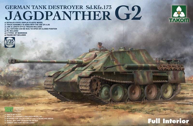 Jagdpanther G2 German Tank Destroyer Sd. Kfz.173 w/full interior