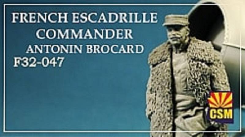 French Escadrille Commander Antonin Brocard