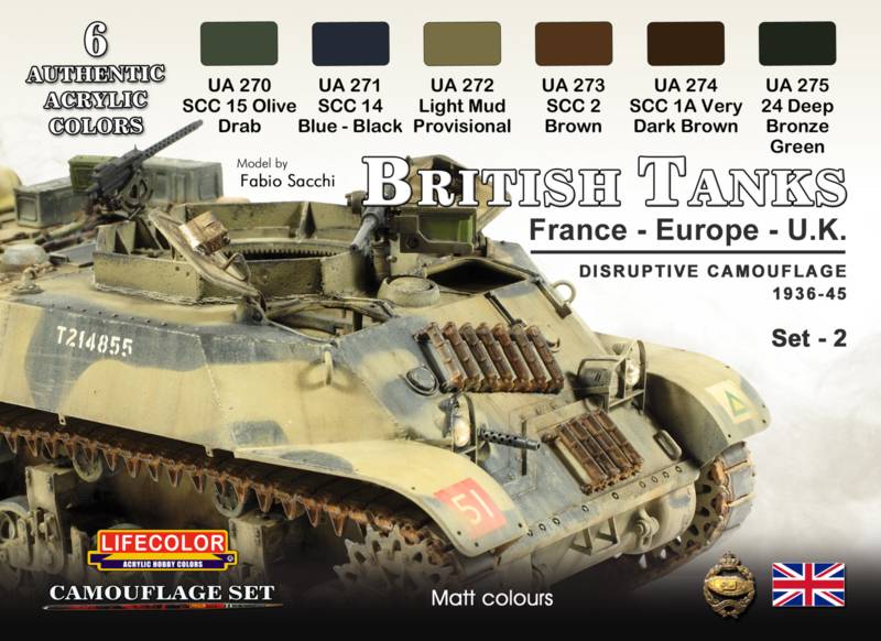 British Tanks 1936 - 45 Set II (France - Europe - UK) Disruptive Camouflage