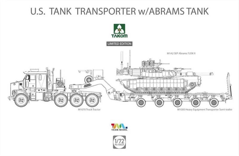 M1070 & M1000 w/ M1A2 SEP Abrams Tusk II