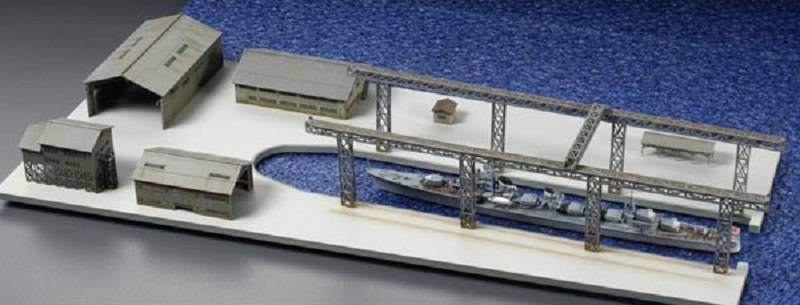 Japanese Navy Destroyer Shimakaze Naval Port Scenery Set – Image 2
