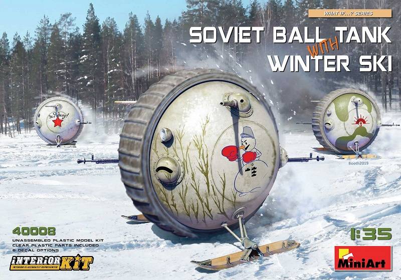 RÉSERVOIR À BALLES SOVIÉTIQUE AVEC SKI D'HIVER. KIT INTÉRIEUR