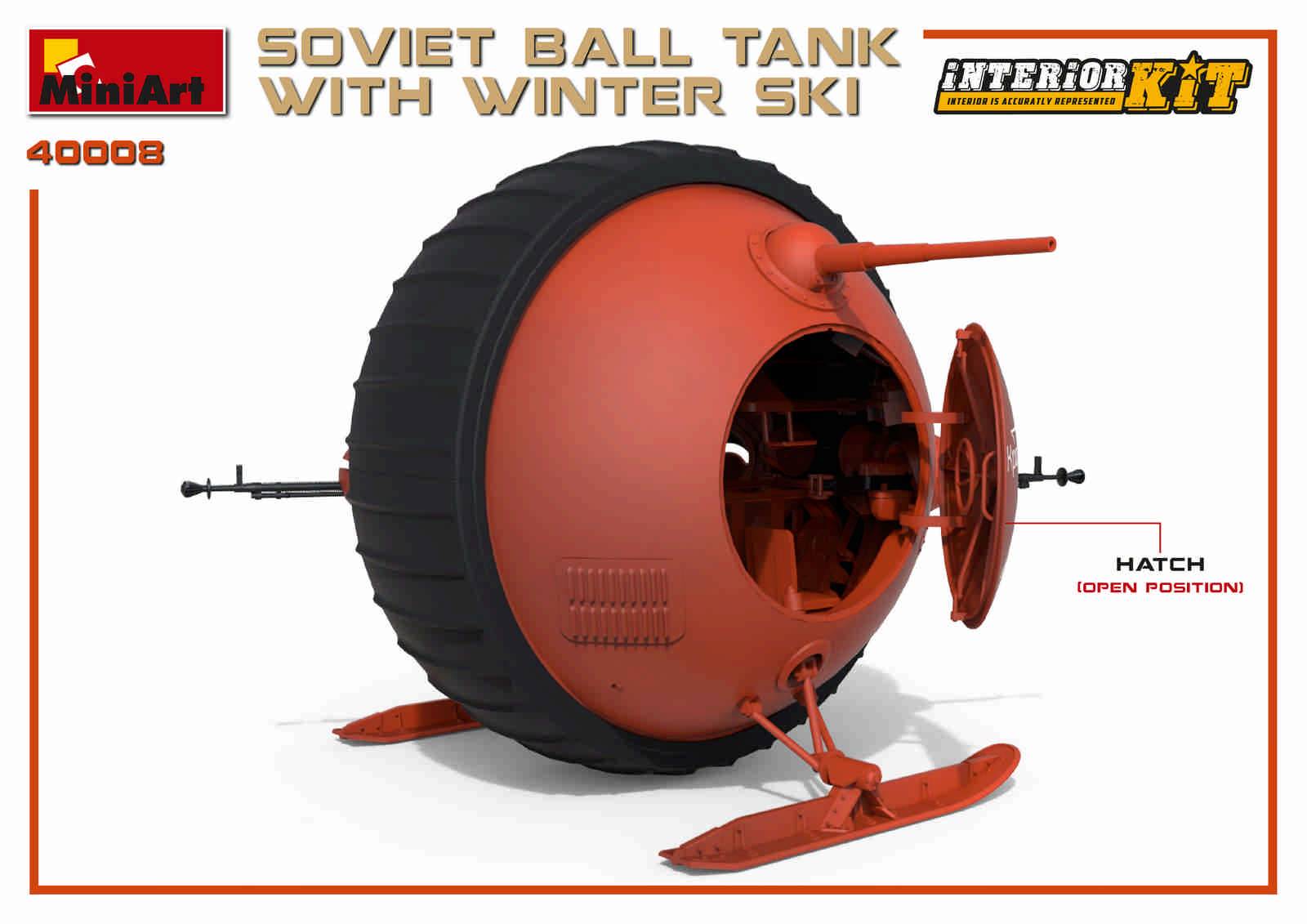 RÉSERVOIR À BALLES SOVIÉTIQUE AVEC SKI D'HIVER. KIT INTÉRIEUR – Image 11