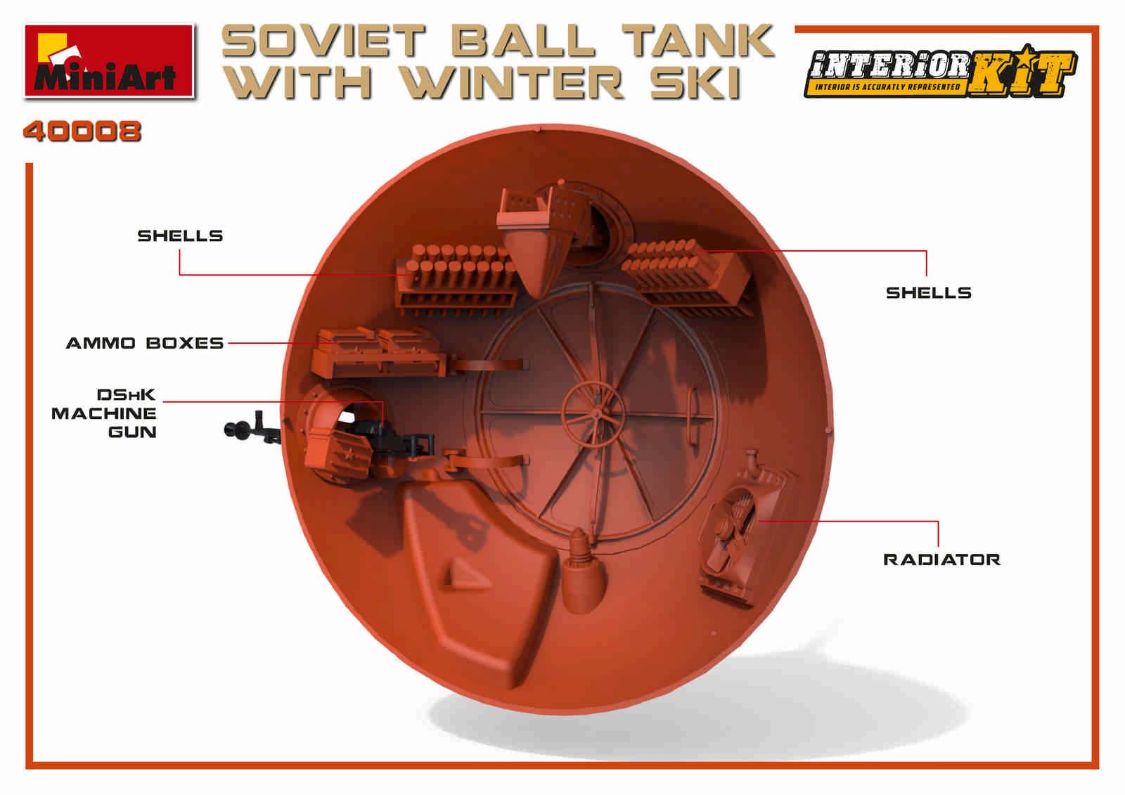 RÉSERVOIR À BALLES SOVIÉTIQUE AVEC SKI D'HIVER. KIT INTÉRIEUR – Image 15