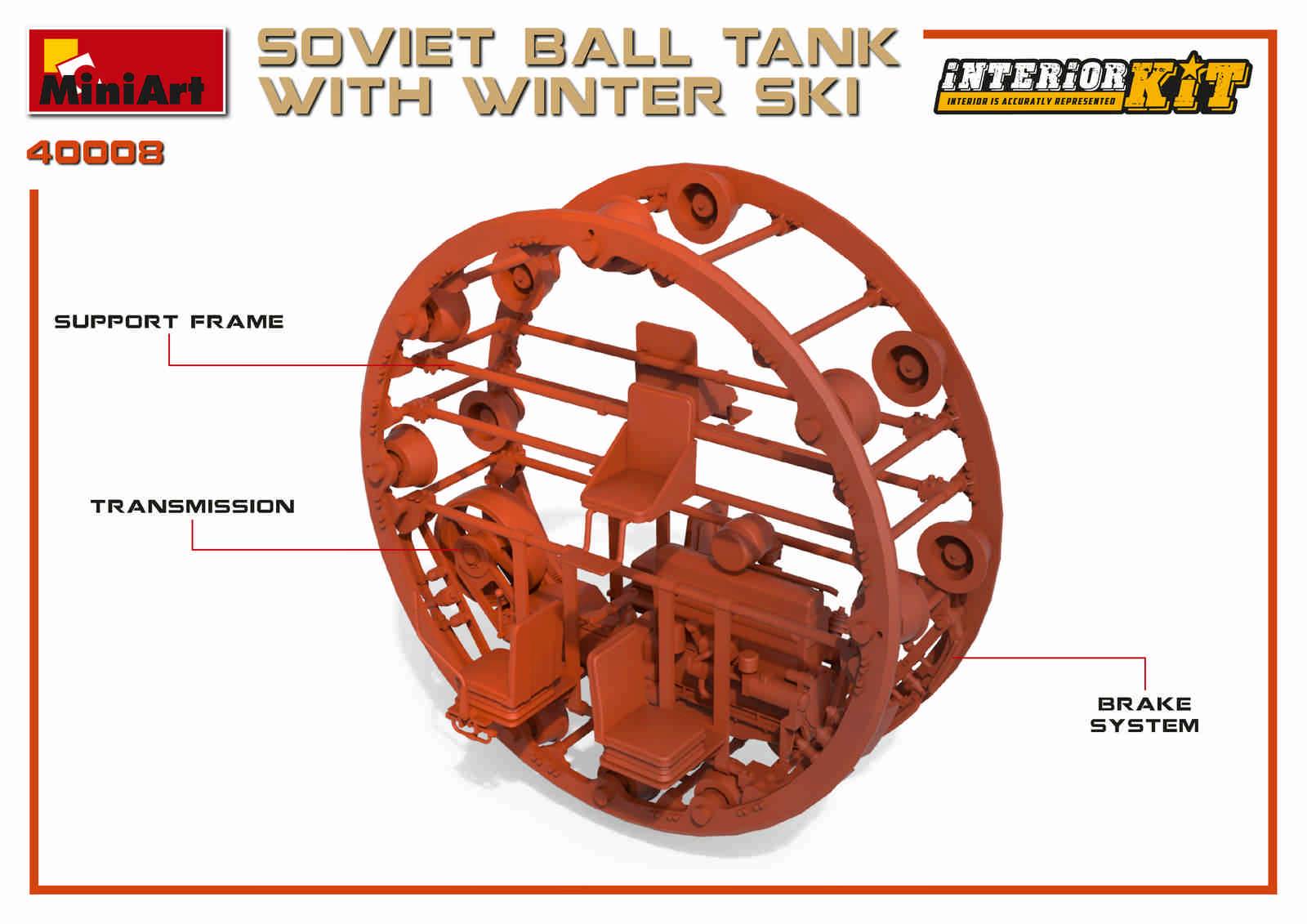 RÉSERVOIR À BALLES SOVIÉTIQUE AVEC SKI D'HIVER. KIT INTÉRIEUR – Image 17