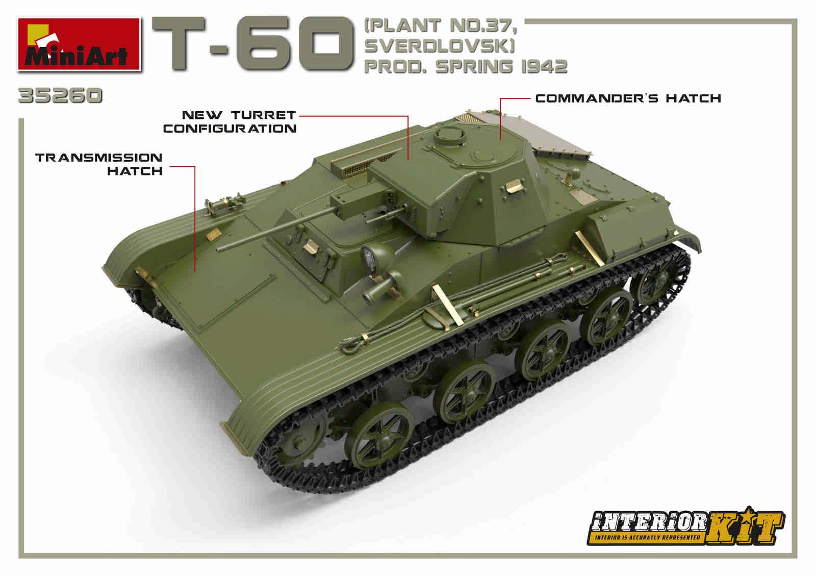 T-60 PLANT N.37, SVERDLOVSK PROD. SPRING 1942. INTERIOR KIT – Image 4