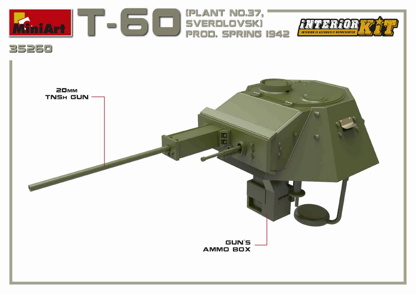 T-60 PLANT N.37, SVERDLOVSK PROD. SPRING 1942. INTERIOR KIT – Image 10