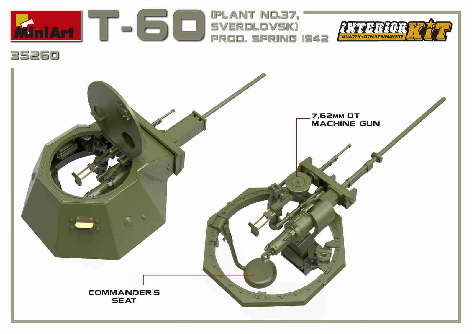 T-60 PLANT N.37, SVERDLOVSK PROD. SPRING 1942. INTERIOR KIT – Image 11