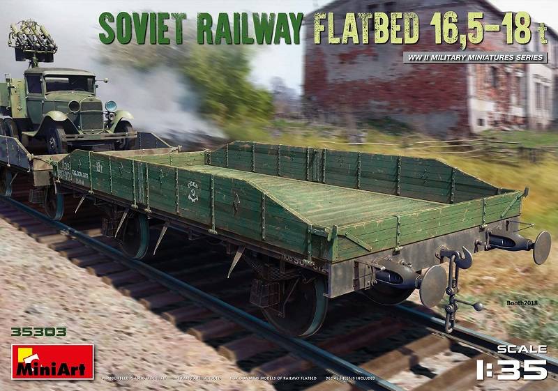 SOVIET RAILWAY FLATBED 16,5-18t