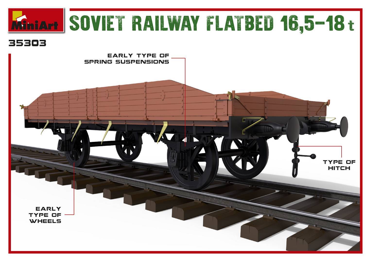 SOVIET RAILWAY FLATBED 16,5-18t – Image 9