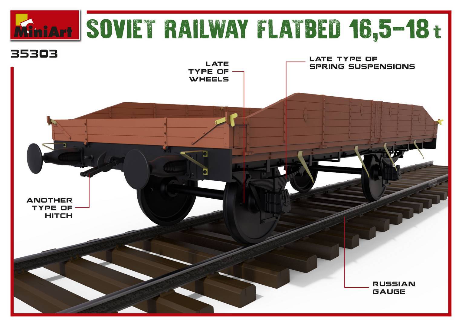 SOVIET RAILWAY FLATBED 16,5-18t – Image 10