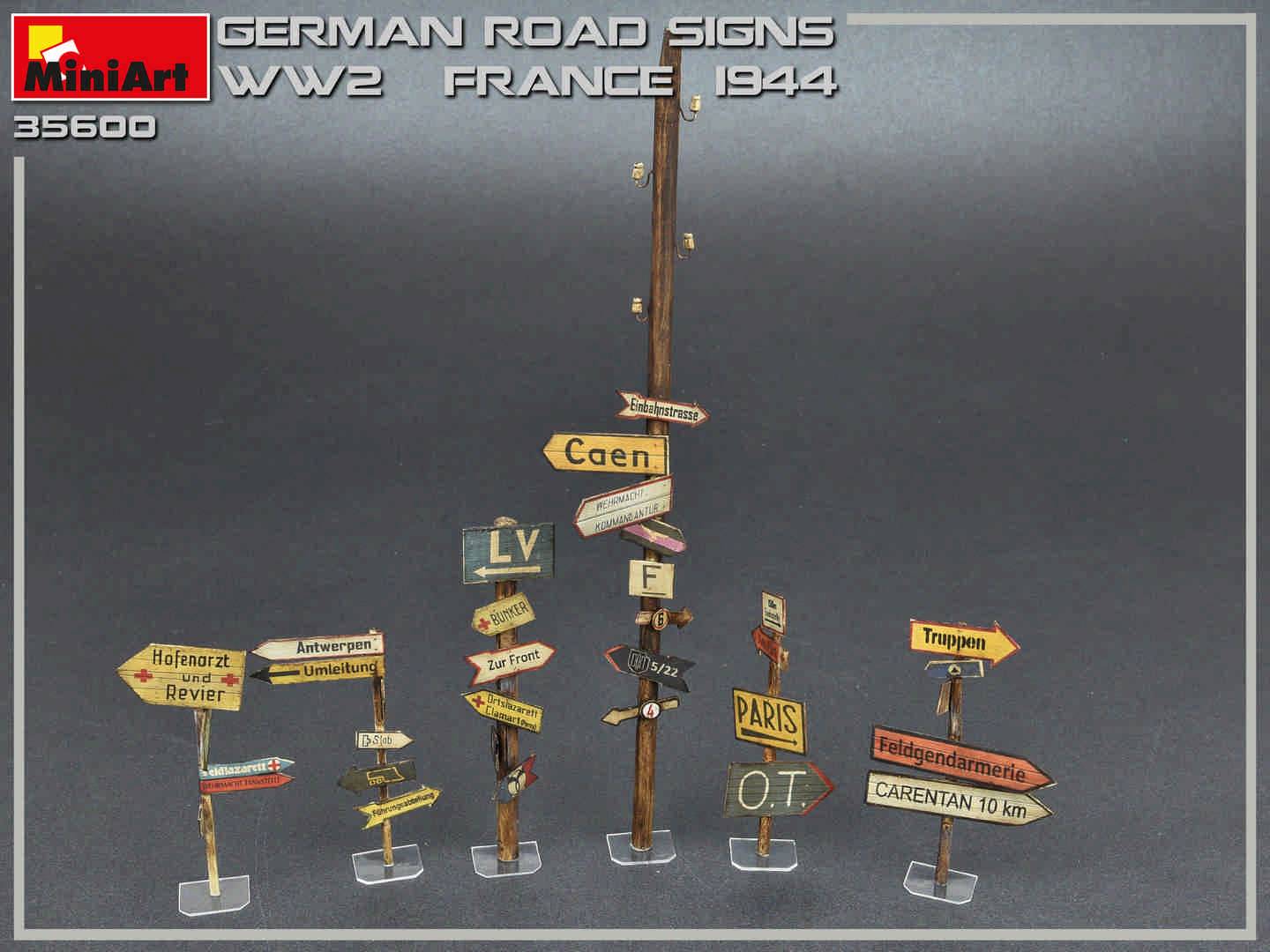 GERMAN ROAD SIGNS WW2 (FRANCE 1944) – Image 2