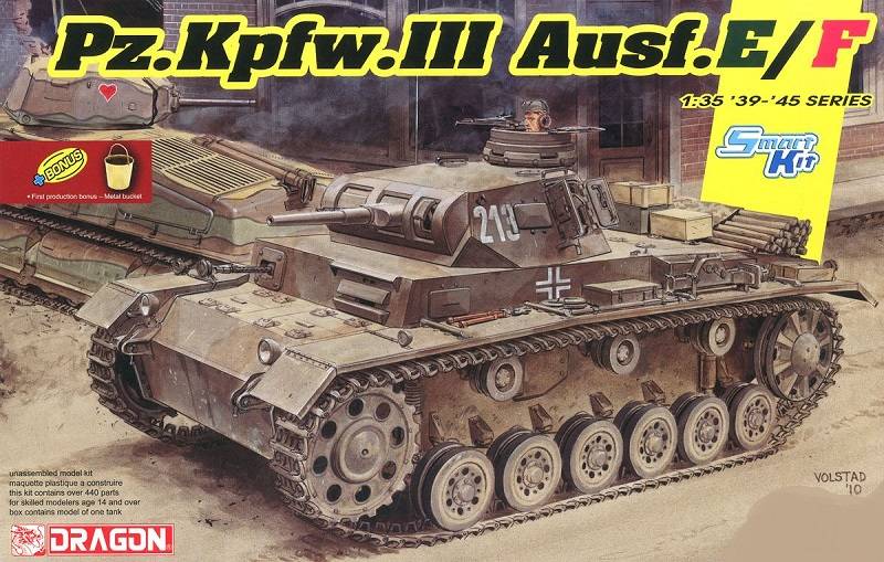 Pz.Kpfw.III Ausf.E/F (Smart kit) (2 in 1)