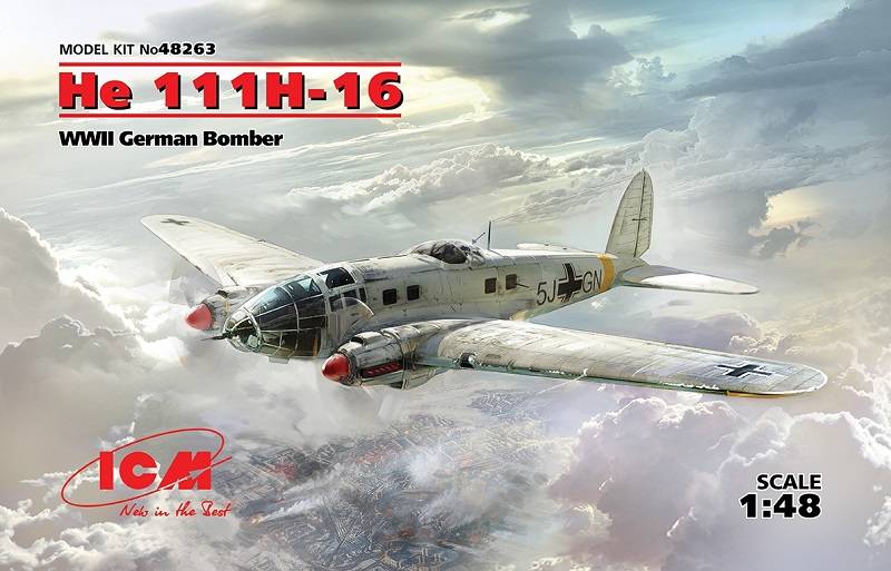 He 111H-16 WWII German Bomber