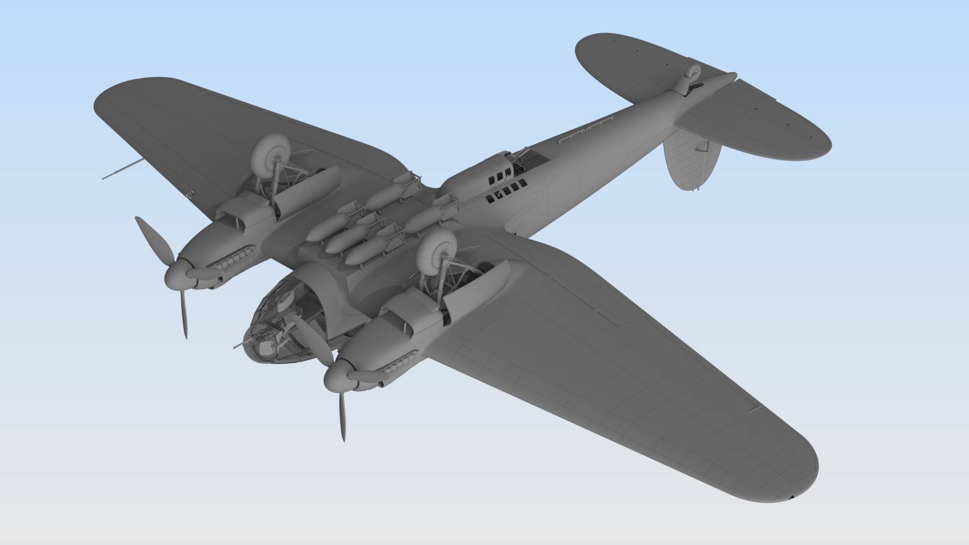 He 111H-16 WWII German Bomber – Image 3