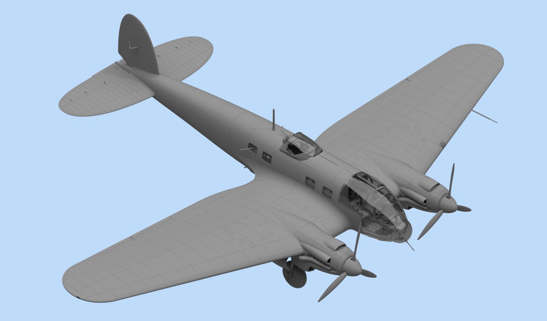He 111H-3 WWII German Bomber – Image 3