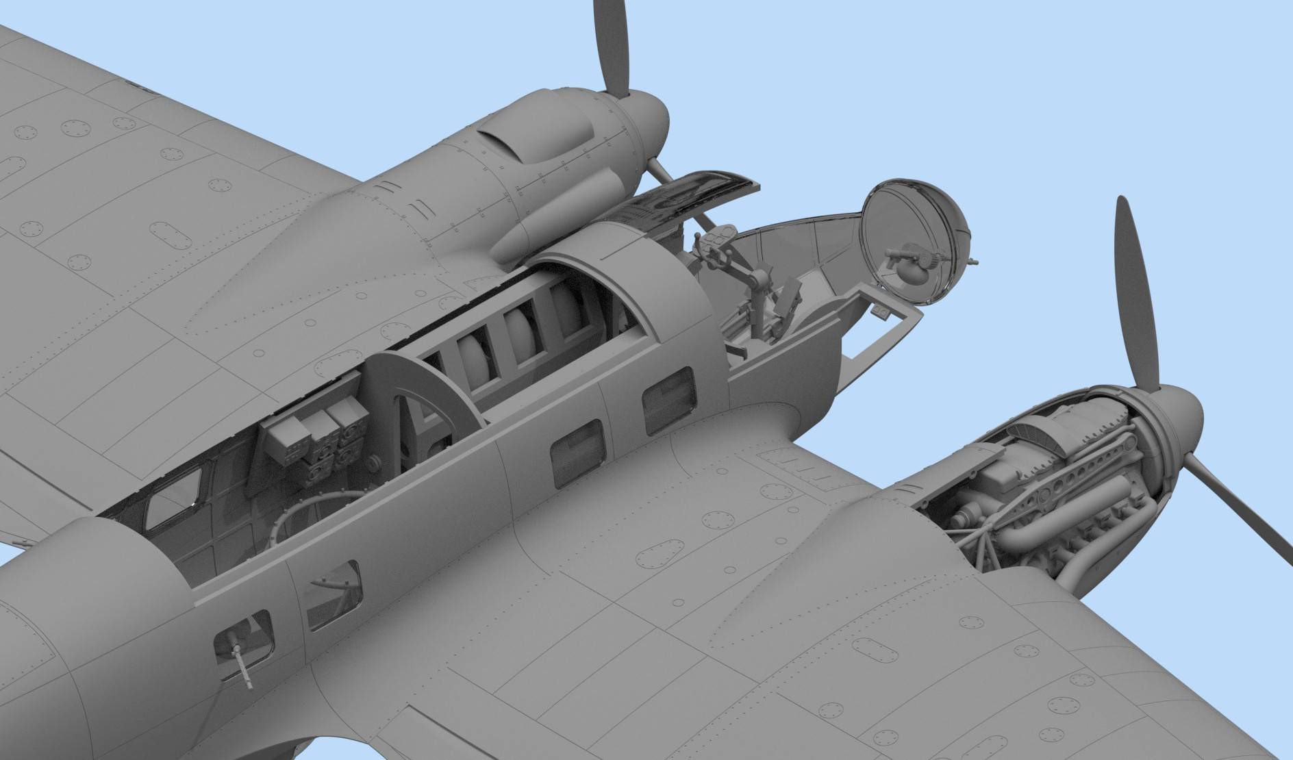 He 111H-3 WWII German Bomber – Image 7