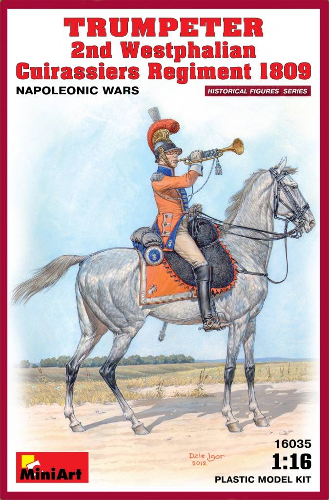 TRUMPETER 2nd Westphalian Cuirassiers Regiment 1809 Napoleonic wars