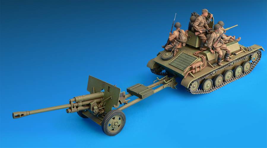 SOVIET T-70M & ZIS-3 w/CREW – Image 7