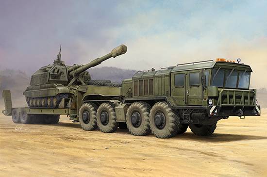 Russian KZKT-7428 Transporter with KZKT-9101 Semi-Trailer – Image 3